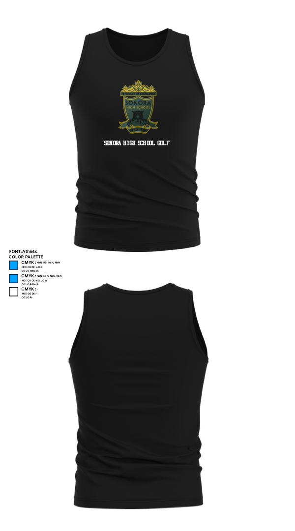 Tank Top, Sonora High School Golf, Golf, Teamtime, Team time, sublimation, custom sports apparel, team uniforms, spirit wear, spiritwear, sports uniforms, custom shirts, team store, custom team store, fundraiser sports, apparel fundraiser