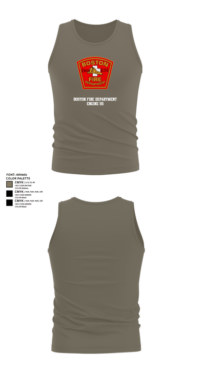 Boston Fire Department Engine 55 92329378 Tank Top - 79