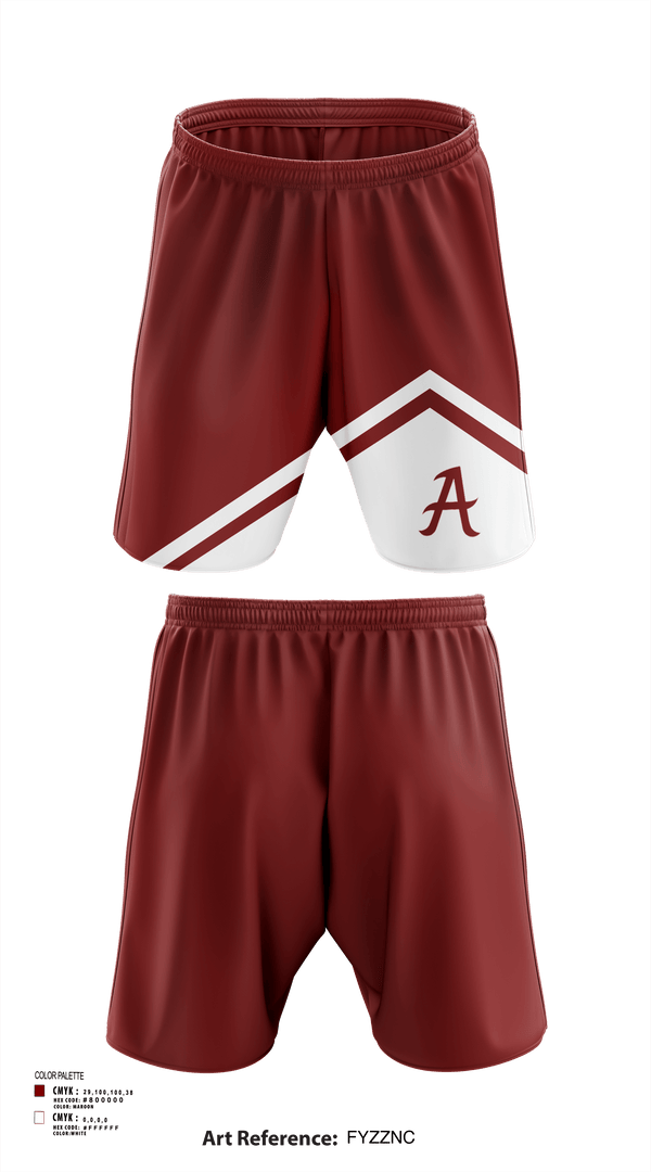 Athletic Shorts With Pockets, Ardmore High School Cheer, Cheer, Teamtime, Team time, sublimation, custom sports apparel, team uniforms, spirit wear, spiritwear, sports uniforms, custom shirts, team store, custom team store, fundraiser sports, apparel fundraiser