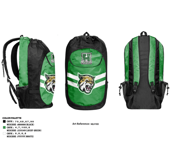 Gear Bag, Hempstead Lady Cats Basketball, Women's Basketball, Teamtime, Team time, sublimation, custom sports apparel, team uniforms, spirit wear, spiritwear, sports uniforms, custom shirts, team store, custom team store, fundraiser sports, apparel fundraiser