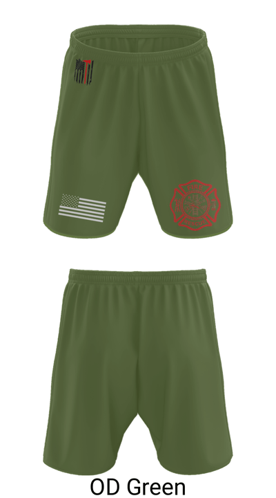 Okay Fire & Rescue 91150709 Athletic Shorts With Pockets - 29
