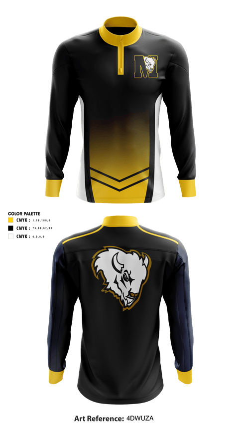 Quarter Zip Jacket, McAlester Middle School Volleyball, Women's Volleyball, Teamtime, Team time, sublimation, custom sports apparel, team uniforms, spirit wear, spiritwear, sports uniforms, custom shirts, team store, custom team store, fundraiser sports, apparel fundraiser