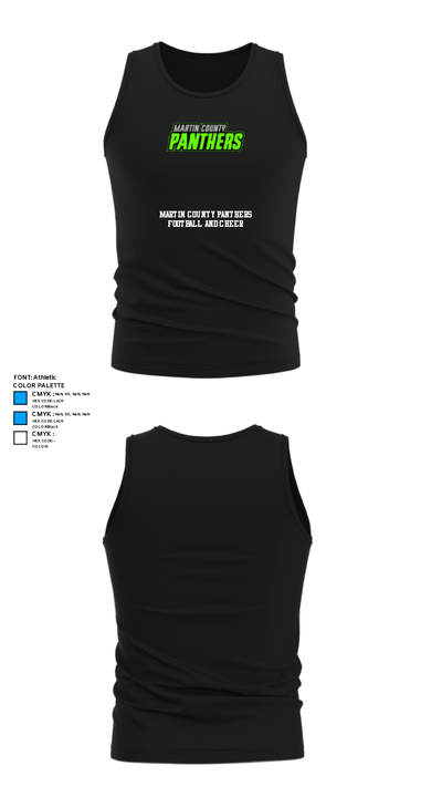 Martin County Panthers Football And Cheer 92599871 Tank Top - 32