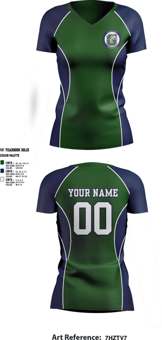 Women's Short Sleeve Vneck Shirt, The Gunston School Volleyball, Women's Volleyball, Teamtime, Team time, sublimation, custom sports apparel, team uniforms, spirit wear, spiritwear, sports uniforms, custom shirts, team store, custom team store, fundraiser sports, apparel fundraiser