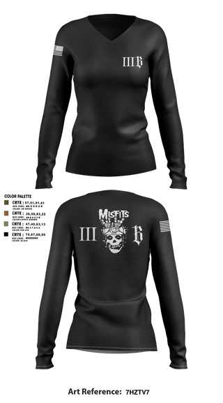 Womens Long Sleeve Vneck Shirt, 3B 1-325 AIR, 2BCT, 82ND ABN DIV, Army, Teamtime, Team time, sublimation, custom sports apparel, team uniforms, spirit wear, spiritwear, sports uniforms, custom shirts, team store, custom team store, fundraiser sports, apparel fundraiser