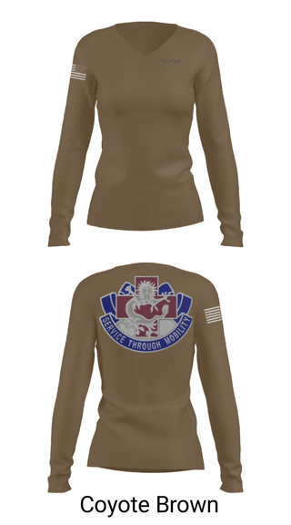 Women's Long Sleeve Vneck Shirt, 131st SAD, Army, Teamtime, Team time, sublimation, custom sports apparel, team uniforms, spirit wear, spiritwear, sports uniforms, custom shirts, team store, custom team store, fundraiser sports, apparel fundraiser