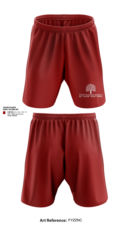 Hope Restoration Ministries 22684085 Athletic Shorts With Pockets - 10