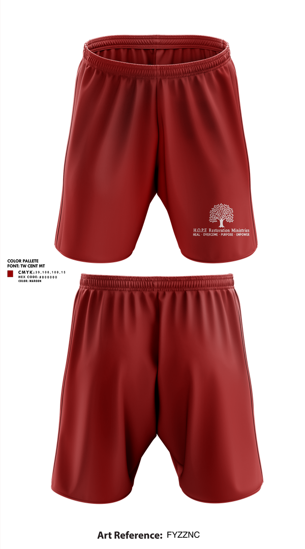 Athletic Shorts With Pockets, Hope Restoration Ministries, , Teamtime, Team time, sublimation, custom sports apparel, team uniforms, spirit wear, spiritwear, sports uniforms, custom shirts, team store, custom team store, fundraiser sports, apparel fundraiser