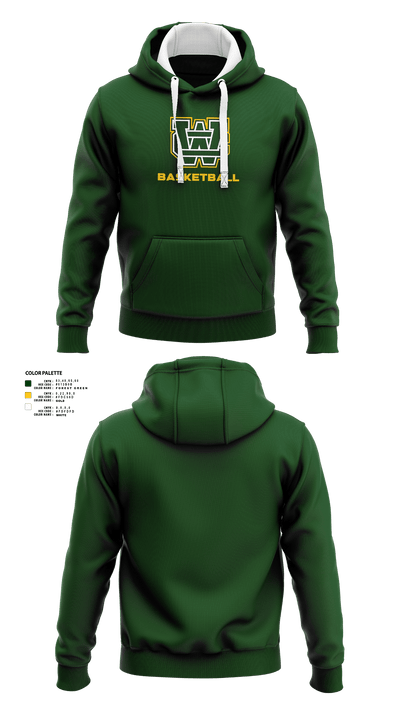 Wilkes Central High School Basketball 71872927 Hoodie - 1