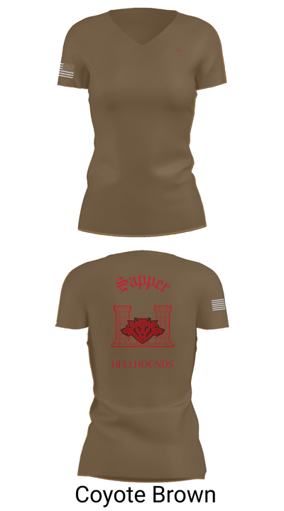 811th EN CO 58008246 Women's Short Sleeve V-neck Shirt - 8