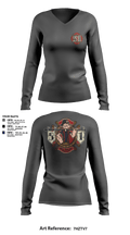 Station 51 74948008 Women's Long Sleeve V-neck Shirt - 7