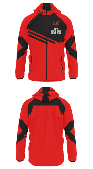 Windbreaker, North Senior High School Track, Track & Field, Teamtime, Team time, sublimation, custom sports apparel, team uniforms, spirit wear, spiritwear, sports uniforms, custom shirts, team store, custom team store, fundraiser sports, apparel fundraiser