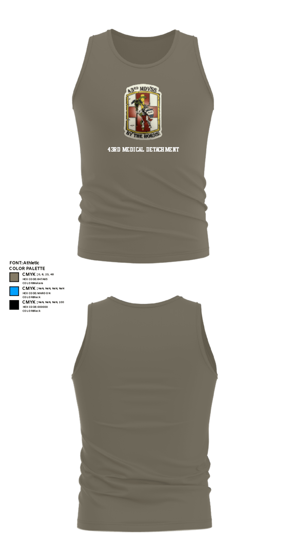 Tank Top, 43rd Medical Detachment, , Teamtime, Team time, sublimation, custom sports apparel, team uniforms, spirit wear, spiritwear, sports uniforms, custom shirts, team store, custom team store, fundraiser sports, apparel fundraiser