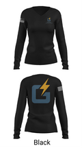 Georgia transformerGeorgia transformer 83211310 Women's Long Sleeve V-neck Shirt - 35