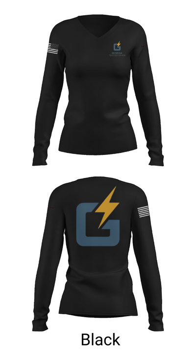 Georgia transformerGeorgia transformer 83211310 Women's Long Sleeve V-neck Shirt - 35