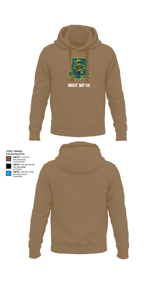 Hoodie, 981st MP CO, , Teamtime, Team time, sublimation, custom sports apparel, team uniforms, spirit wear, spiritwear, sports uniforms, custom shirts, team store, custom team store, fundraiser sports, apparel fundraiser