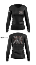 Comanche Squad 45809348 Women's Long Sleeve V-neck Shirt - 3