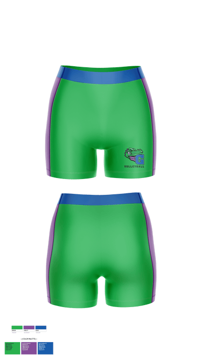 James N Gamble Montessori Junior High School Volleyball 31595868 Women's Compression Shorts - 1