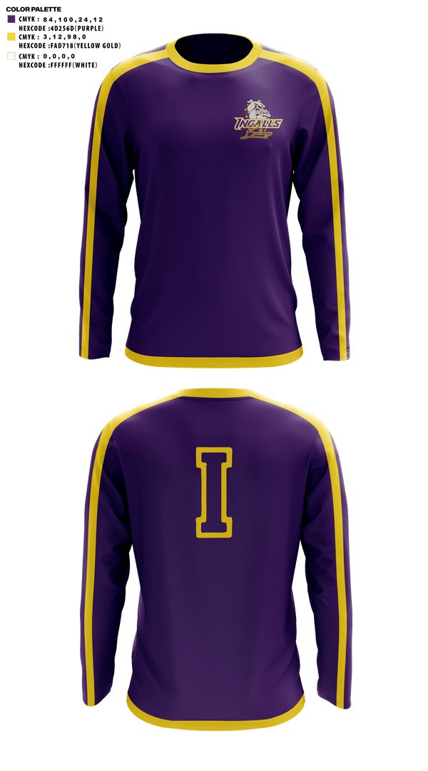 Long Sleeve Performance Shirt, Ingalls Junior High School Cross Country, Cross Country, Teamtime, Team time, sublimation, custom sports apparel, team uniforms, spirit wear, spiritwear, sports uniforms, custom shirts, team store, custom team store, fundraiser sports, apparel fundraiser