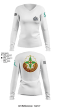 627th Hospital Center 70162219 Women's Long Sleeve V-neck Shirt - 2