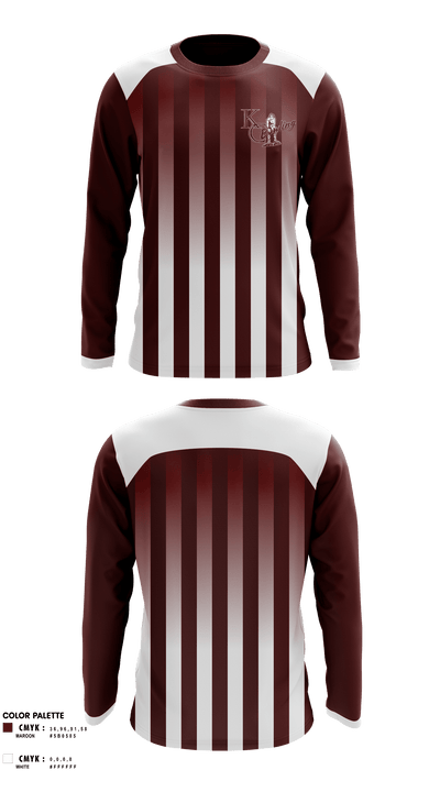 Kalamazoo Central High School Bowling 88270624 Long Sleeve Performance Shirt - 1