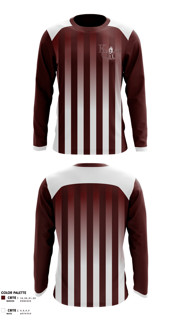 Long Sleeve Performance Shirt, Kalamazoo Central High School Bowling, Bowling, Teamtime, Team time, sublimation, custom sports apparel, team uniforms, spirit wear, spiritwear, sports uniforms, custom shirts, team store, custom team store, fundraiser sports, apparel fundraiser
