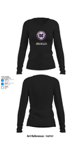 Madison County High School Cross Country 93008689 Women's Long Sleeve V-neck Shirt - 34