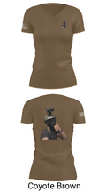 1st marine divison 61808262 Women's Short Sleeve V-neck Shirt - 8