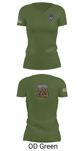 Women's Short Sleeve Vneck Shirt, 539th CTC(L), Army, Teamtime, Team time, sublimation, custom sports apparel, team uniforms, spirit wear, spiritwear, sports uniforms, custom shirts, team store, custom team store, fundraiser sports, apparel fundraiser