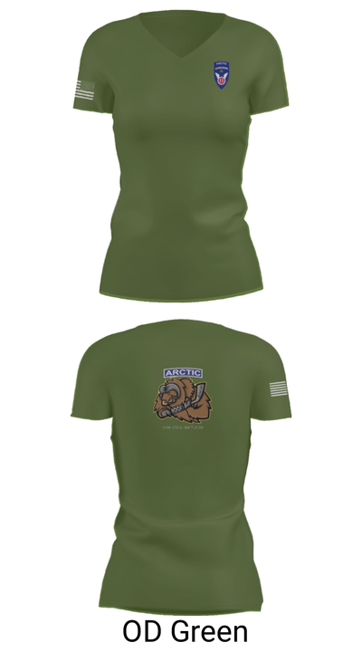 539th CTC(L) 64656051 Women's Short Sleeve V-neck Shirt - 48
