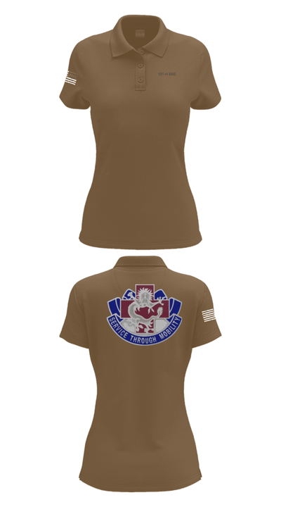 131st SAD 30923747 Women's Short Sleeve Performance Polo  - 15