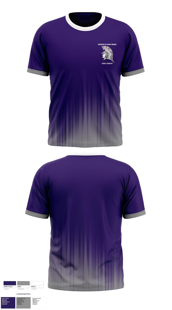 Short Sleeve Performance Shirt, Southeast of Saline Trojans, Cross Country, Teamtime, Team time, sublimation, custom sports apparel, team uniforms, spirit wear, spiritwear, sports uniforms, custom shirts, team store, custom team store, fundraiser sports, apparel fundraiser