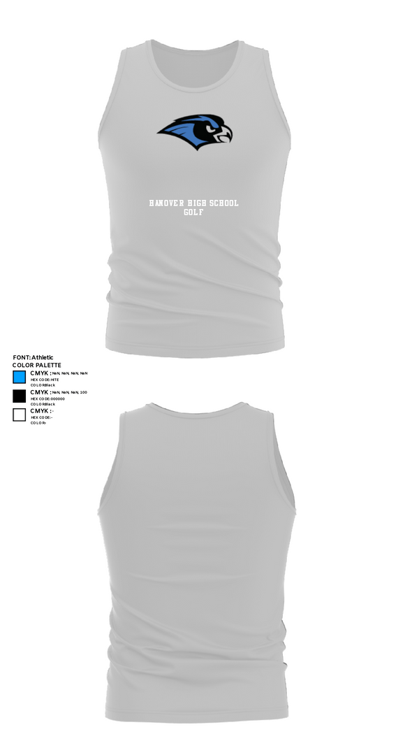 Tank Top, Hanover High School Golf, Golf, Teamtime, Team time, sublimation, custom sports apparel, team uniforms, spirit wear, spiritwear, sports uniforms, custom shirts, team store, custom team store, fundraiser sports, apparel fundraiser
