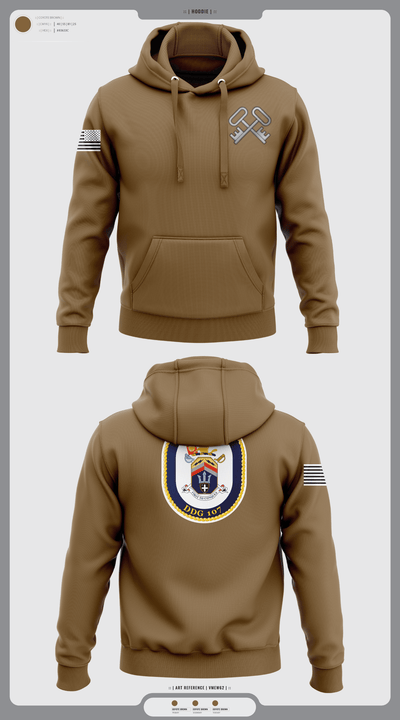 USS GRAVELY 69018416 Hoodie - 1
