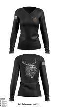 1-187 96637367 Women's Long Sleeve V-neck Shirt - 3