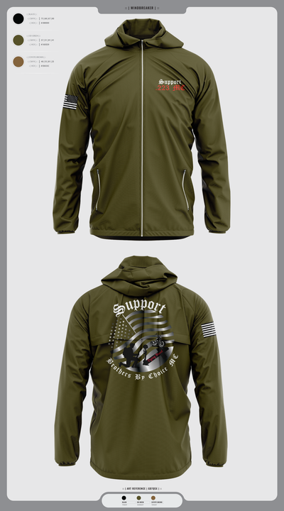 Brothers By Choice MC support 11899861 Windbreaker - 2