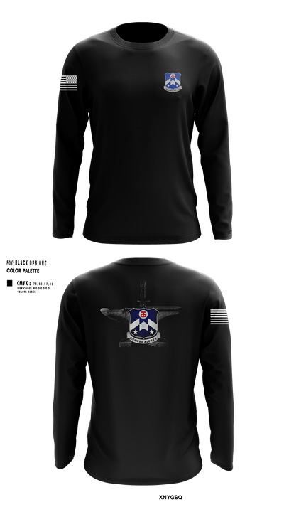 1-357th BSB 16223634 Long Sleeve Performance Shirt - 29
