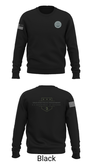 Crew Neck Sweatshirt, GOLD STAR POLICE DEPARTMENT, , Teamtime, Team time, sublimation, custom sports apparel, team uniforms, spirit wear, spiritwear, sports uniforms, custom shirts, team store, custom team store, fundraiser sports, apparel fundraiser
