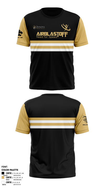 Airblastoff Lions 14236654 Short Sleeve Performance Shirt - 1