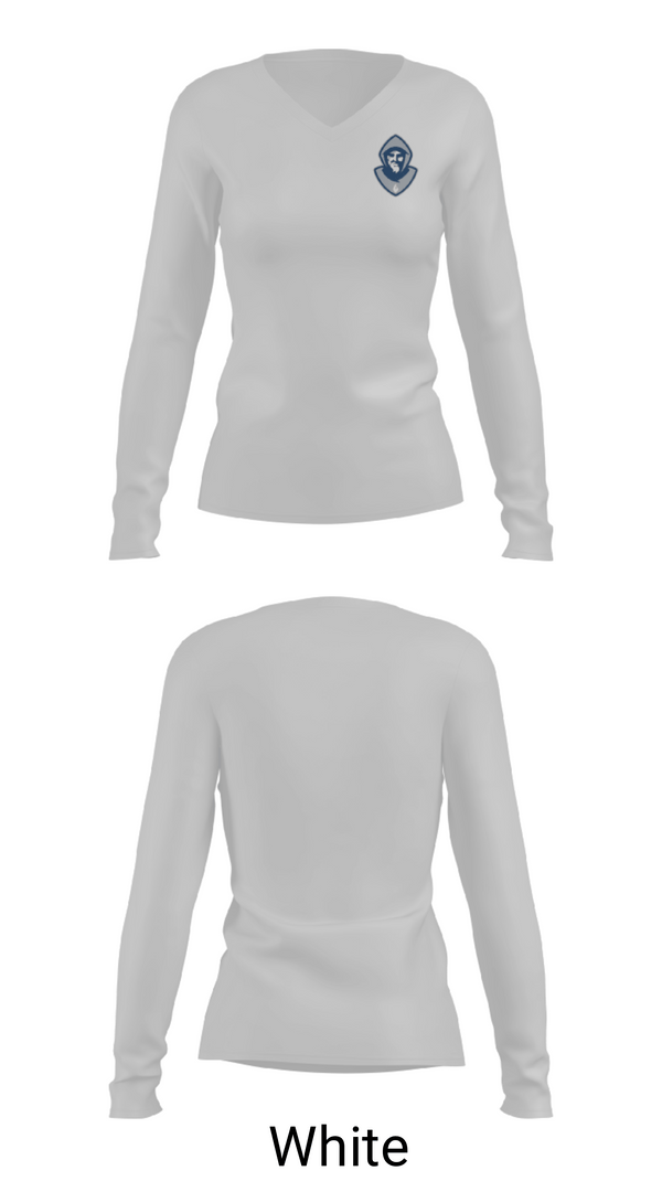Womens Long Sleeve Vneck Shirt, St Augustine Preparatory School Soccer, Men's Soccer, Teamtime, Team time, sublimation, custom sports apparel, team uniforms, spirit wear, spiritwear, sports uniforms, custom shirts, team store, custom team store, fundraiser sports, apparel fundraiser