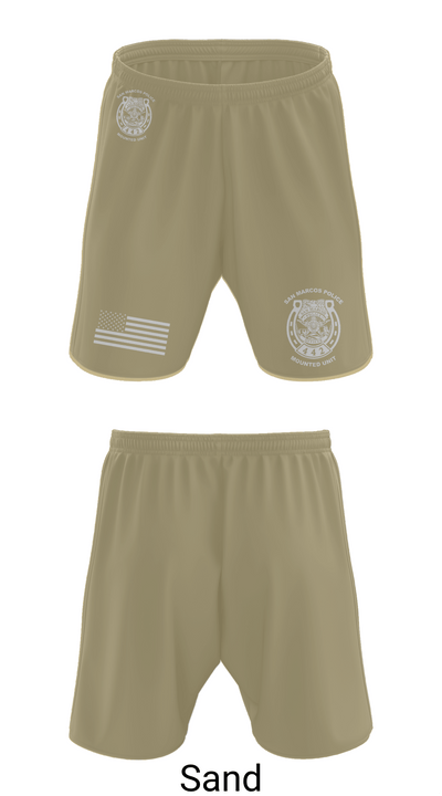 San Marcos Police Mounted Unit 48191371 Athletic Shorts With Pockets - 85
