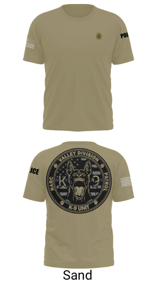 Short Sleeve Performance Shirt, VALLEY K9, , Teamtime, Team time, sublimation, custom sports apparel, team uniforms, spirit wear, spiritwear, sports uniforms, custom shirts, team store, custom team store, fundraiser sports, apparel fundraiser