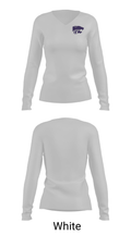Mount Calm High School Football 68201943 Women's Long Sleeve V-neck Shirt - 16