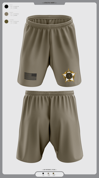 Athletic Shorts With Pockets, Deputy Cleveland, Police, Teamtime, Team time, sublimation, custom sports apparel, team uniforms, spirit wear, spiritwear, sports uniforms, custom shirts, team store, custom team store, fundraiser sports, apparel fundraiser