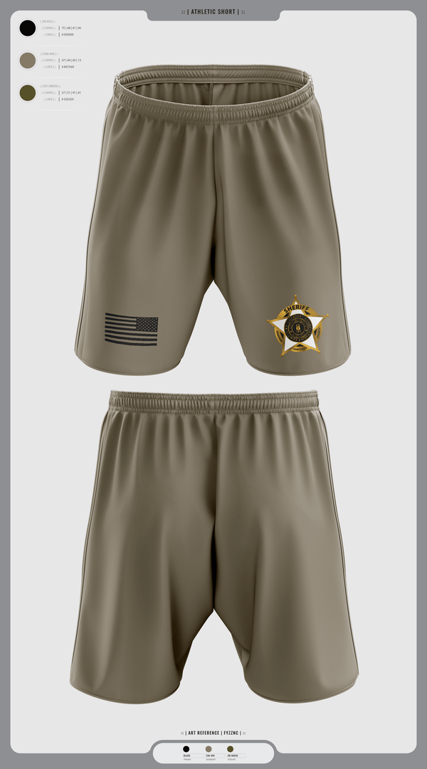Athletic Shorts With Pockets, Deputy Cleveland, Police, Teamtime, Team time, sublimation, custom sports apparel, team uniforms, spirit wear, spiritwear, sports uniforms, custom shirts, team store, custom team store, fundraiser sports, apparel fundraiser