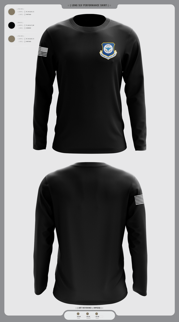 Long Sleeve Performance Shirt, Gallup Raptor Composite Squadron, Air Force, Teamtime, Team time, sublimation, custom sports apparel, team uniforms, spirit wear, spiritwear, sports uniforms, custom shirts, team store, custom team store, fundraiser sports, apparel fundraiser