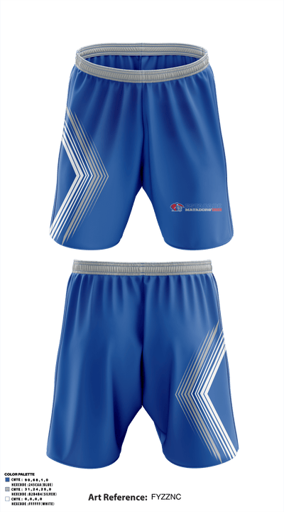 Estacado High School Cheer 9310800 Athletic Shorts With Pockets - 42