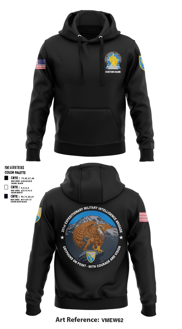 Hoodie, HHC, 201ST E-MIB, Army, Teamtime, Team time, sublimation, custom sports apparel, team uniforms, spirit wear, spiritwear, sports uniforms, custom shirts, team store, custom team store, fundraiser sports, apparel fundraiser