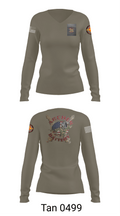 Archer Battery 2-2 FA 26774944 Women's Long Sleeve V-neck Shirt - 77