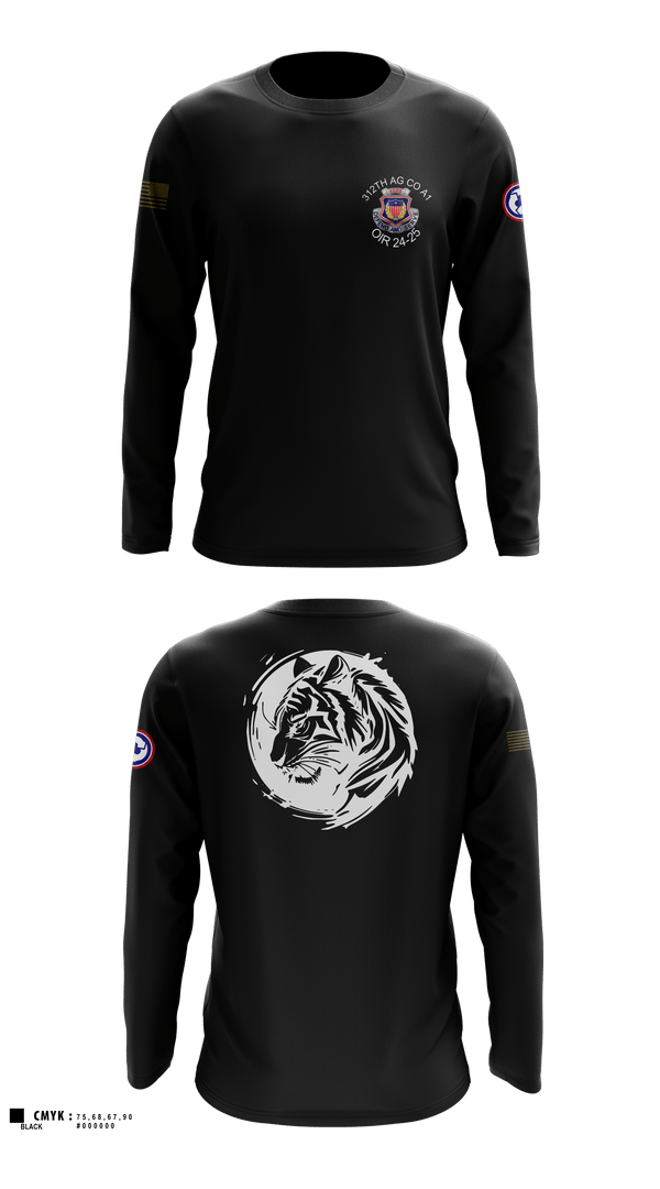 Long Sleeve Performance Shirt, 312th HR CO, A1 Postal, Army, Teamtime, Team time, sublimation, custom sports apparel, team uniforms, spirit wear, spiritwear, sports uniforms, custom shirts, team store, custom team store, fundraiser sports, apparel fundraiser